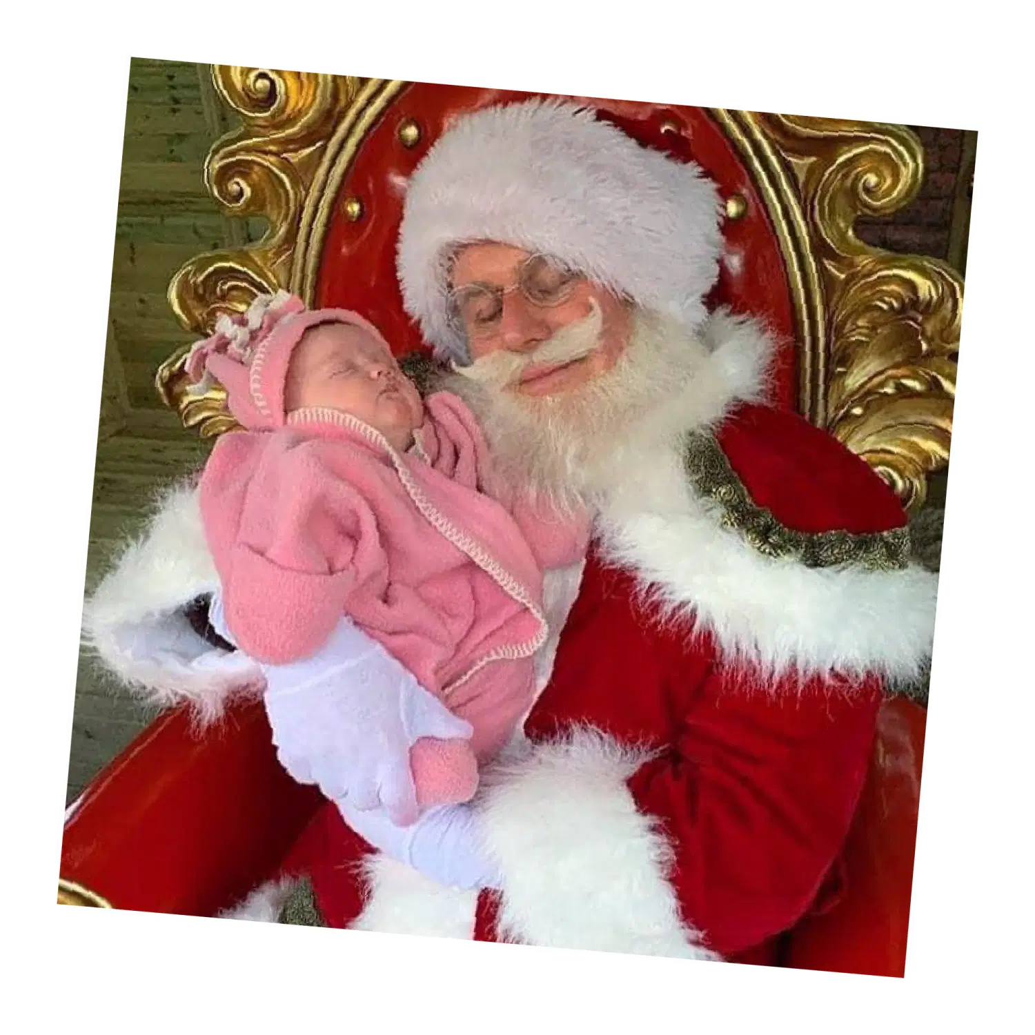 Baby meets Santa-01
