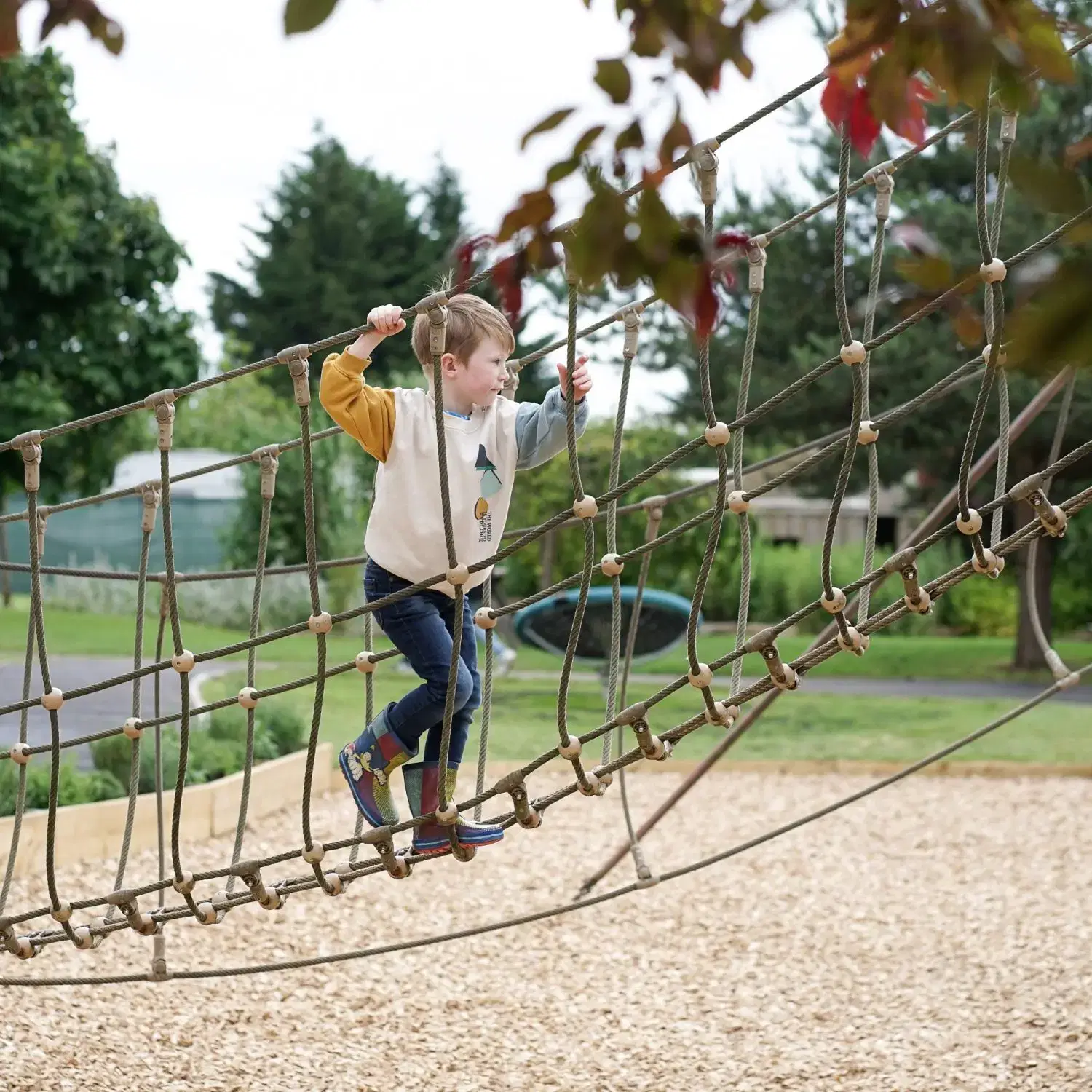 DSC08002sml Child climbing at The Web Adventure Park