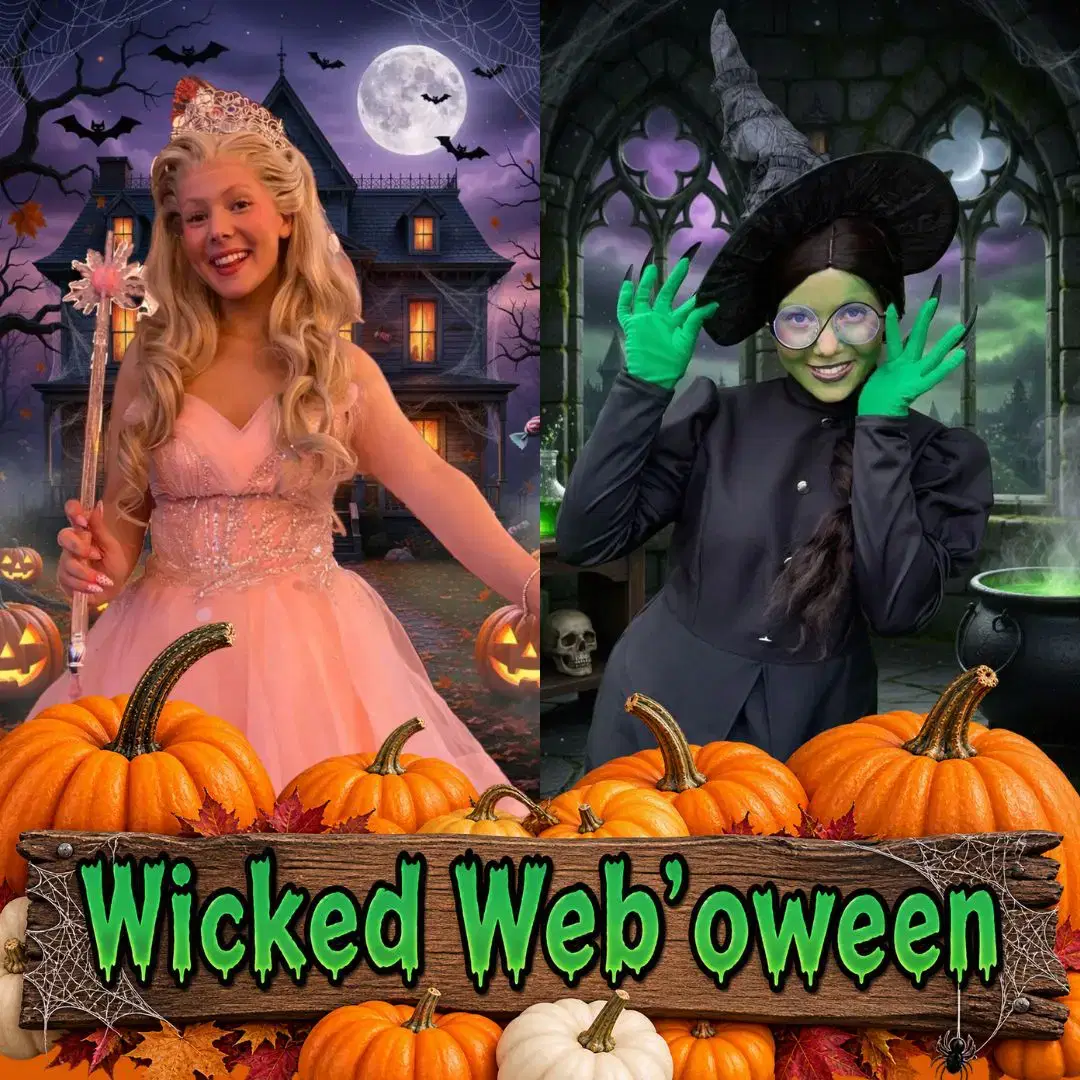 wicked square Family Halloween event at Web Adventure Park with outdoor play, indoor soft play and animal petting in York